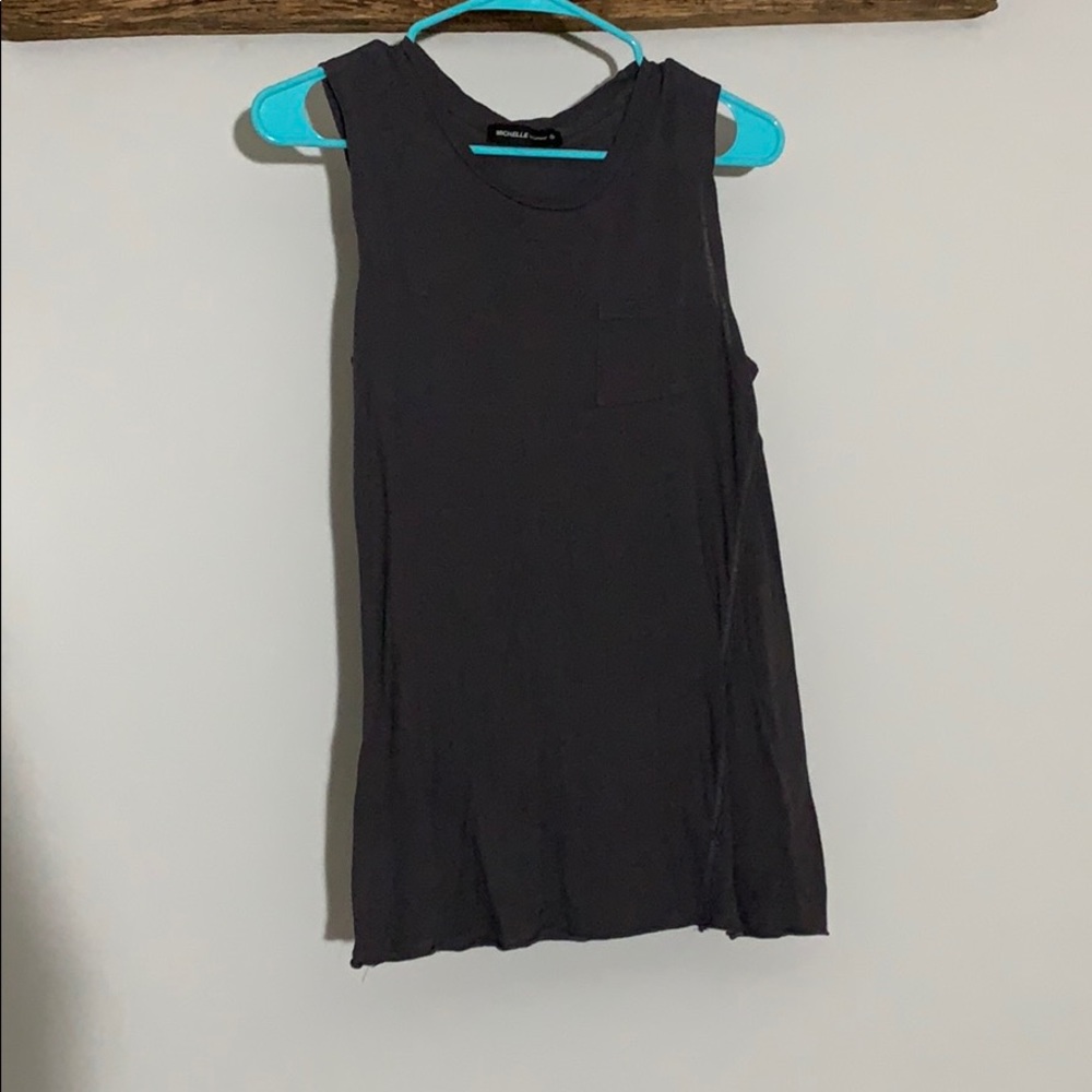Charcoal grey tank top